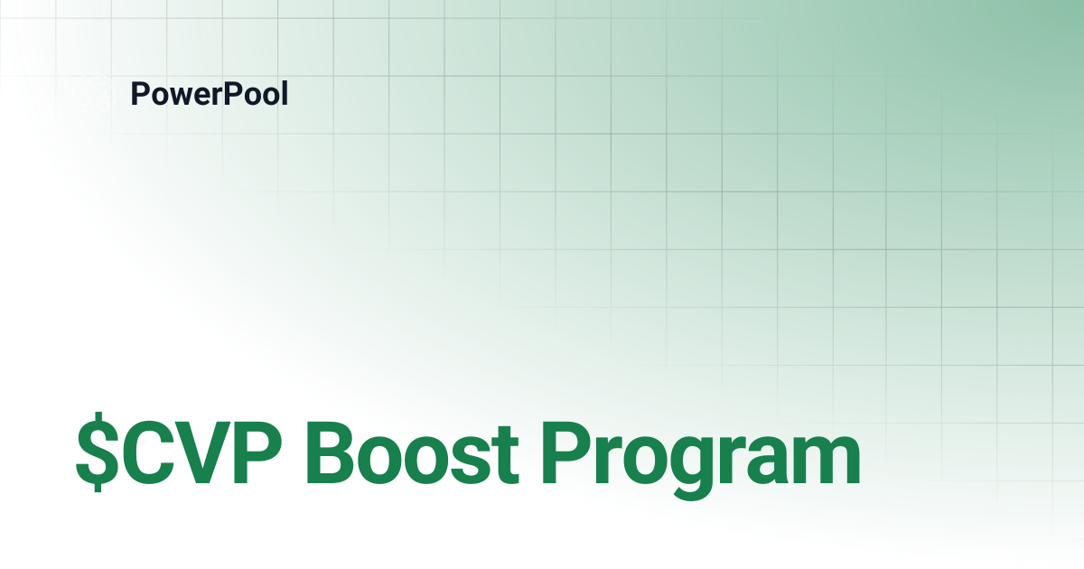 $CVP Boost Program | PowerPool